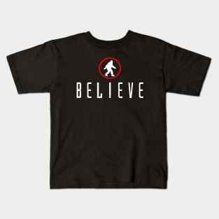 Believe Bigfoot Kids T-Shirt